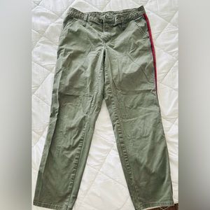 Universal Threads army green straight leg pants.
